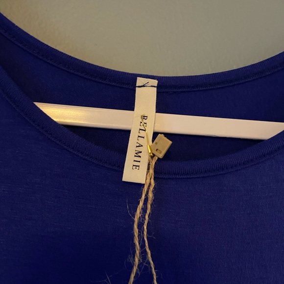 Bellamie Blue Ruffle Swing Dress w Pockets - Picture 4 of 6